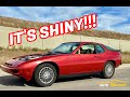 NEW PAINT on the ABANDONED Porsche 924 Turbo!  It's so SHINY!!!