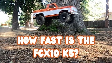 FMS FCX10 K5 Blazer Speed Test