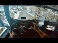 4K POV Driving Scania V8 R520 - After Snowfall (Gedrez - Monasterio)