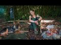 Alone in the woods - Aika's first bushcraft tour - sleeping close to nature in the woods