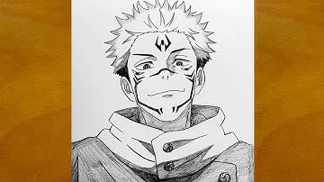 How to Draw Sukuna from Jujutsu Kaisen || Easy Anime Drawing Tutorial || Step by Step