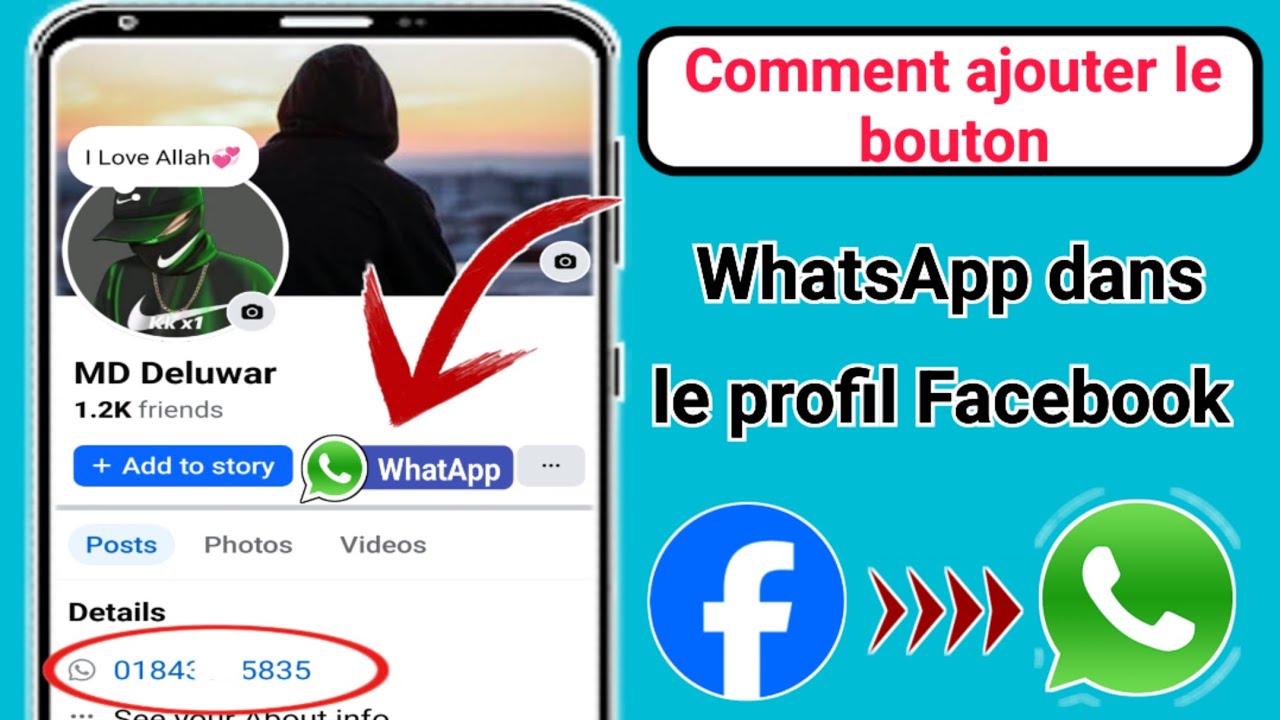 Comment ajouter un lien WhatsApp dans un profil Facebook | Comment ajouter un bouton WhatsApp sur