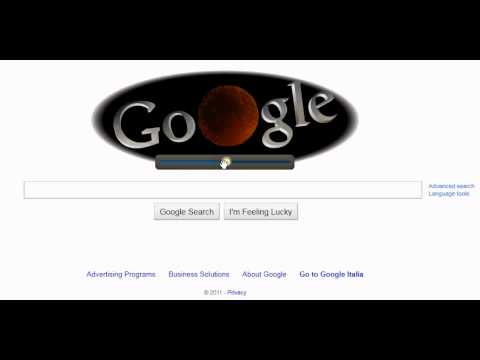 Doodle - lunar eclipse by google