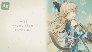 Full twist transition tutorial (after effects) Update