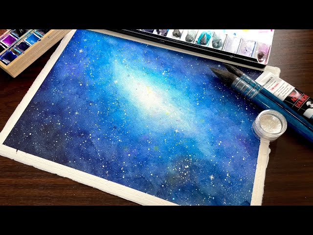 宇宙を透明水彩で描く｜メイキング｜Painting the Universe in
