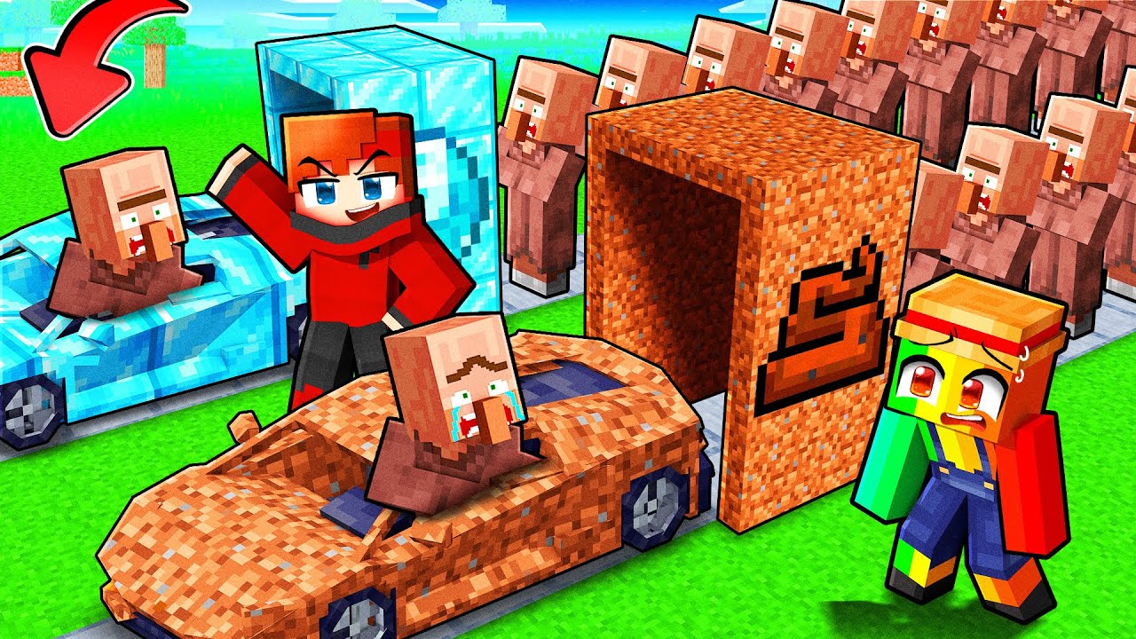 Talcado vs Awariz : VOITURE de Pauvres  vs VOITURE de Riches sur Minecraft !