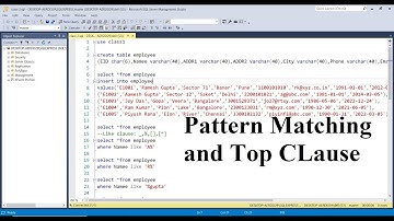 SQL For Data Science Class 2: Pattern Matching with LIKE & TOP Clause