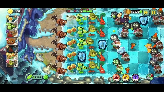 Plants vs. Zombies 2: Frostbite Caves Quick Walkthrough and Strategy Guide  - UrGameTips