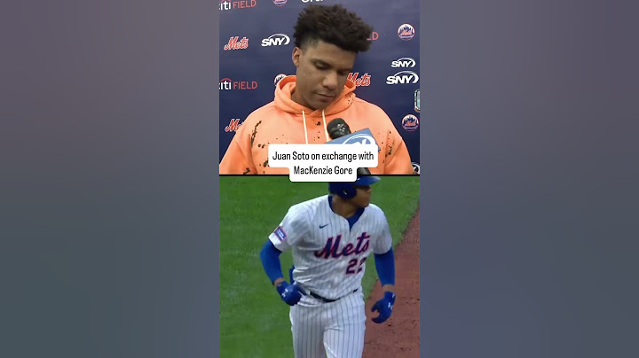 “We were saying hi to each other, that’s it” 🤣Juan Soto on his exchange with MacKenzie Gore