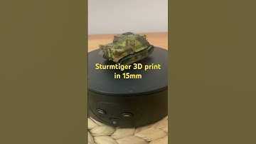 3D print of a Sturmtiger inn15mm for Flames of War #flamesofwar #wargaming #wargames