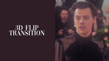 3D flip transition on videostar