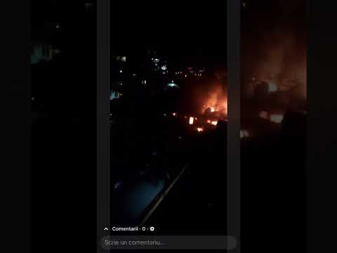 Incendiu strada Dunarii Cluj