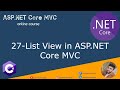 27. List View in ASP.NET Core MVC in Darija Arabic