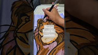 Not paint-by-numbers...but COLOR by numbers. #disneycoloring #coloringbook #colorwithme #tombow