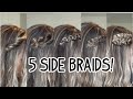 5 QUICK SIDE BRAIDS YOU NEED TO TRY! SHORT, MEDIUM, & LONG HAIR!