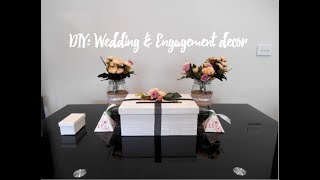 DIY: Engagement / Wedding card box, decor and favors