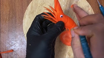 HƯỚNG DẪN CẮT TỈA TÔM BẰNG CÀ RỐT TRANG TRÍ MÓN ĂN ĐƠN GIẢN TẠI NHÀ | CARVING SIMPLE FOOD AT HOME