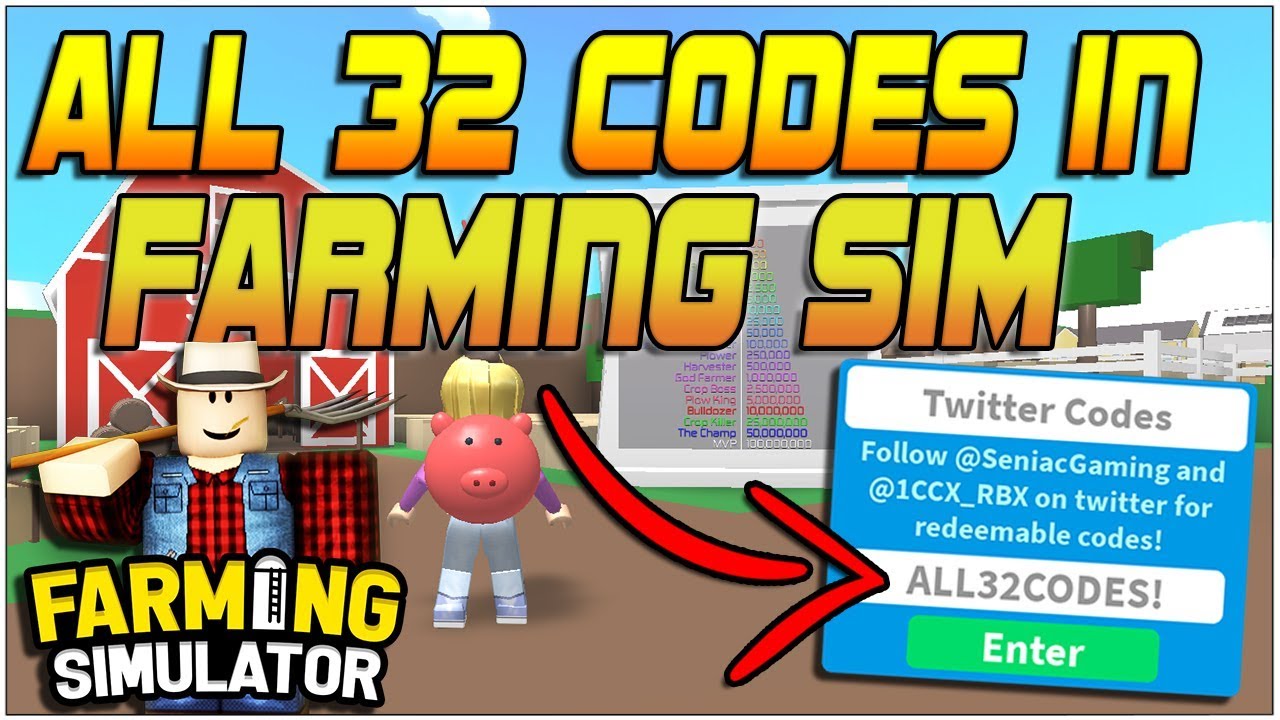 EVERY ROBLOX FARMING SIMULATOR CODE YouTube