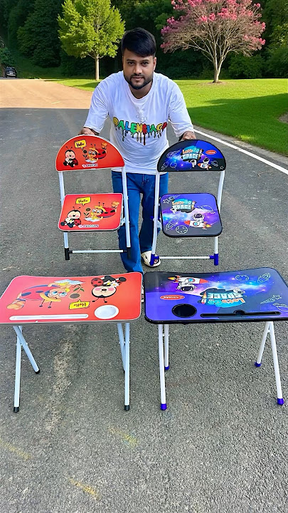 Suto Ekta Folding Table And 2 Set Table & Chair🔥