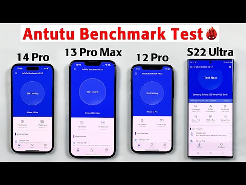 iPhone 14 Pro vs 13 Pro Max vs 12 Pro vs S22 ULTRA Antutu Benchmark Test | A16 / A15 / A14 / 8 Gen 1