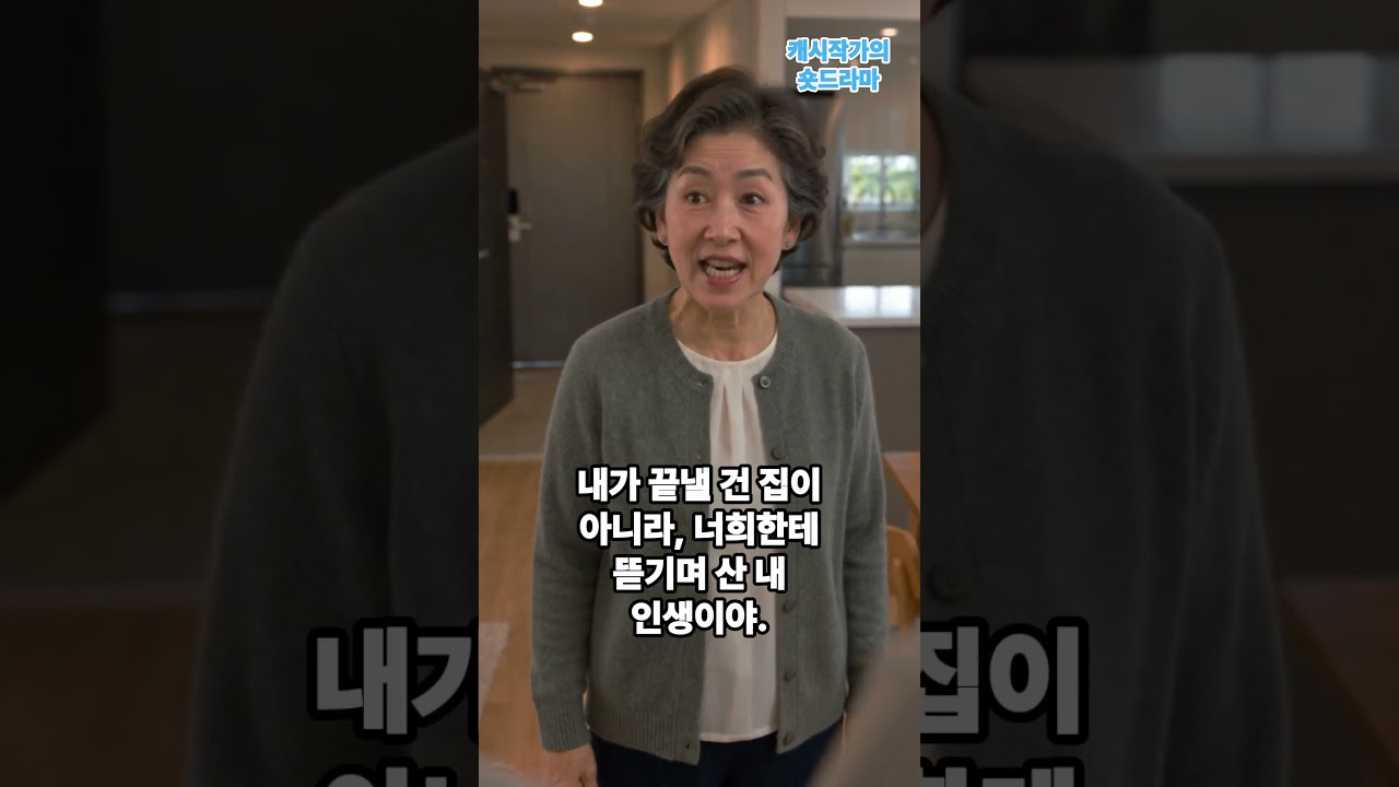 엄마 몰래 집 내놓은 남매… “마무리” 한마디에 얼굴이 굳었다 #시니어드라마 #Shorts
