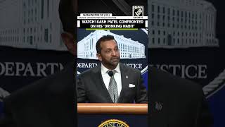 Kash Patel confronted about media reports claiming about his drinking habit