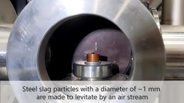 LIBS- laser-induced breakdown spectroscopy on levitated steel slag particles