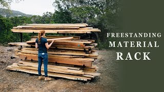 Build A Freestanding Material Rack