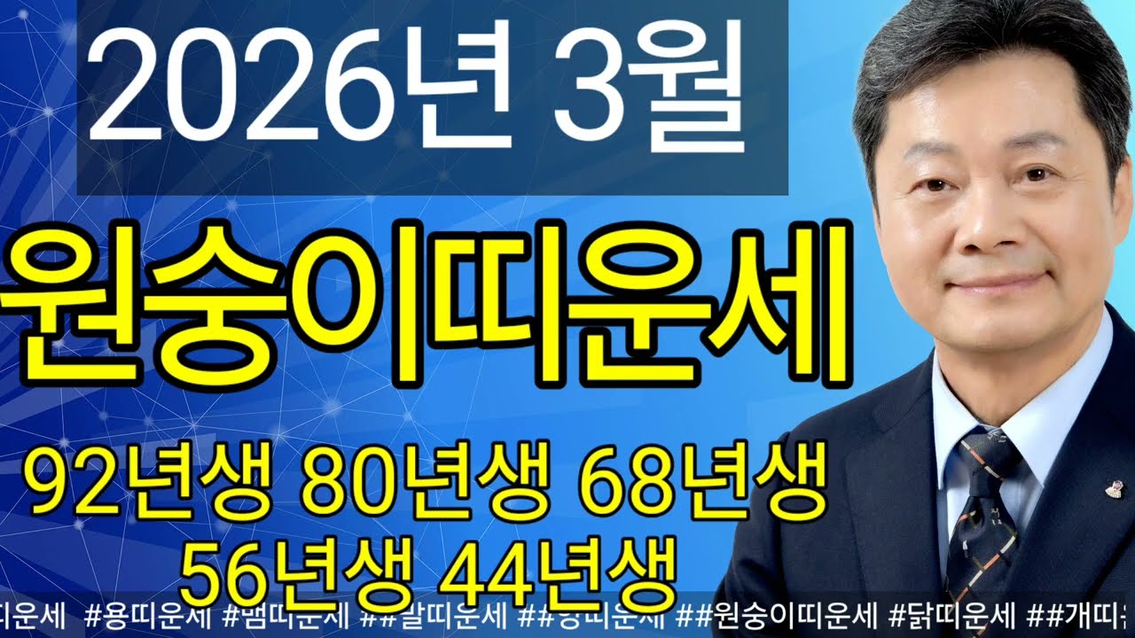 2026년 3월 원숭이띠, 