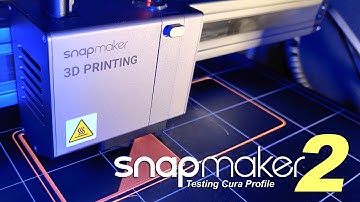 First test of the Cura profile on the Snapmaker 2.0 (live stream with relaxing music)