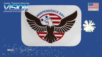 How to make a Reversed Engraved Independence Day Sign