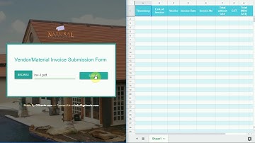 Auto Entry in Google Sheet From PDF Invoice (Google Web APP)
