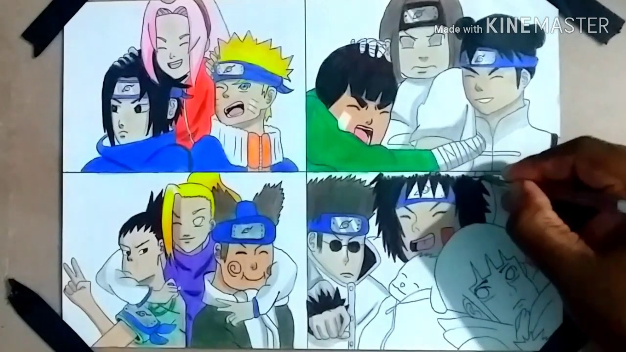 X 上的 Desenha.Anime：「Quer aprender a desenhar o Time 7? Naruto