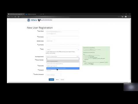eNFIRS: How to register as a user