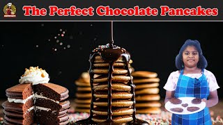 Fluffy, Chocolatey, Irresistible: The Perfect Chocolate Pancakes!'🫕🍫