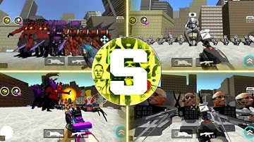 nextbots in playground new update 3.0.5 version gameplay 📺Tv teams vs 🚽Skibidi toilet teams#skibidi