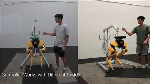 Bipedal Robot Cassie Cal Juggling a Ball