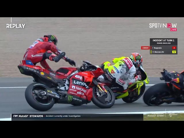 Sprint Race Chaos! Banyak yang Tumbang, Pecco dan Marquez Crash! - [MotoGP Spanyol] class=