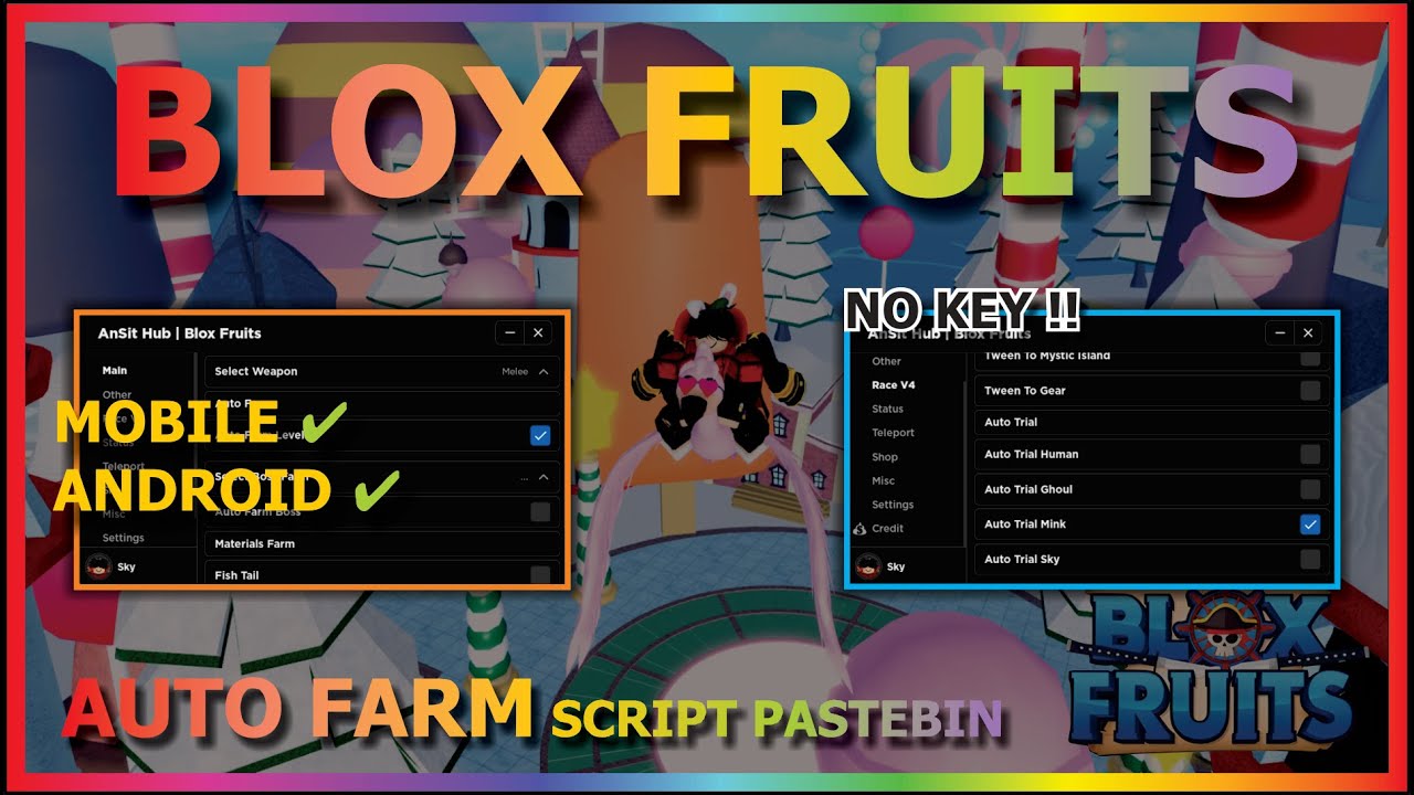 Blox Fruits [Auto Farm Bone, Farm Boss, Drop Fruit] Scripts