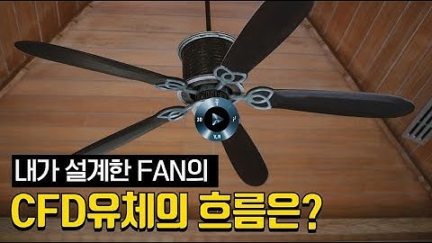 산업 및 일상에서 많이 사용하는  팬의 유체의 흐름속도와 온도변화를 CFD 솔리드웍스 플로우 시뮬레이션으로 확인해보자!