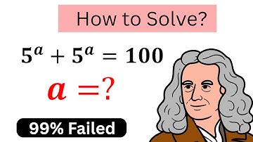 A Nice Exponential Algebra math olympiad problem, Can You Solve This? a=? 🚀 #maths