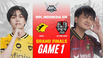 [GAME 1] ONIC vs ALTER EGO MPL ID S16 GRAND FINALS | ONIC vs AE