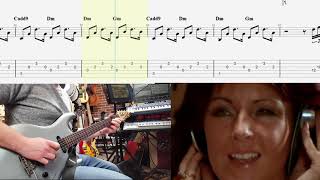 "Gimme ! gimme ! gimme !" ABBA version guitare électrique avec tablature par Feef