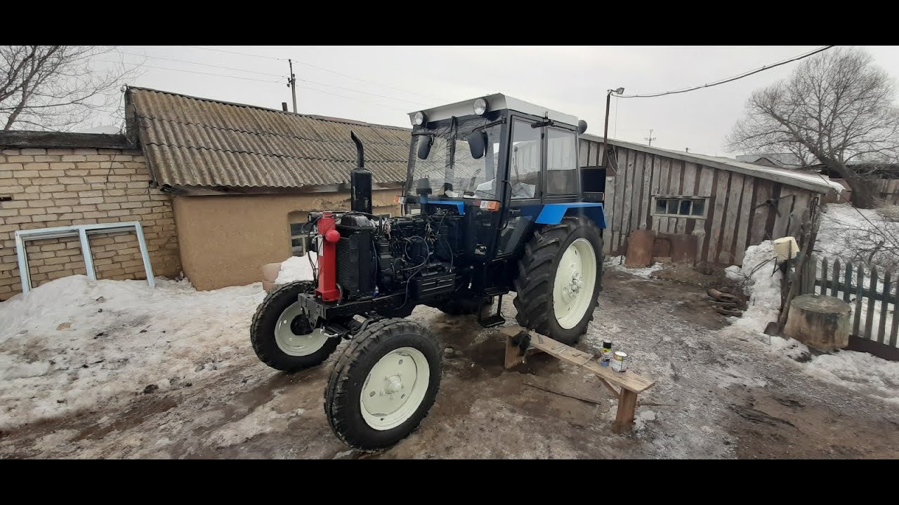 Новая кабина .Капитальный ремонт МТЗ-80 - YouTube