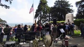 191st Army Band Star-Spangled Banner Memorial Day 2016 San Francisco National Cemetery Presidio