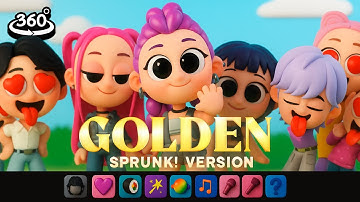 GOLDEN in SPRUNKI mod  K-Pop Demon Hunters Version 4 (Parody) in 360° VR