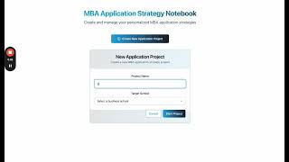 MBA Application Success: Helping Candidates Stand Out  https://ai-application-mentor.lovable.app/ screenshot 1