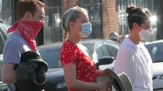 Amber Heard shops at the Hollywood Farmers Market in Los Angeles | Asad Empire