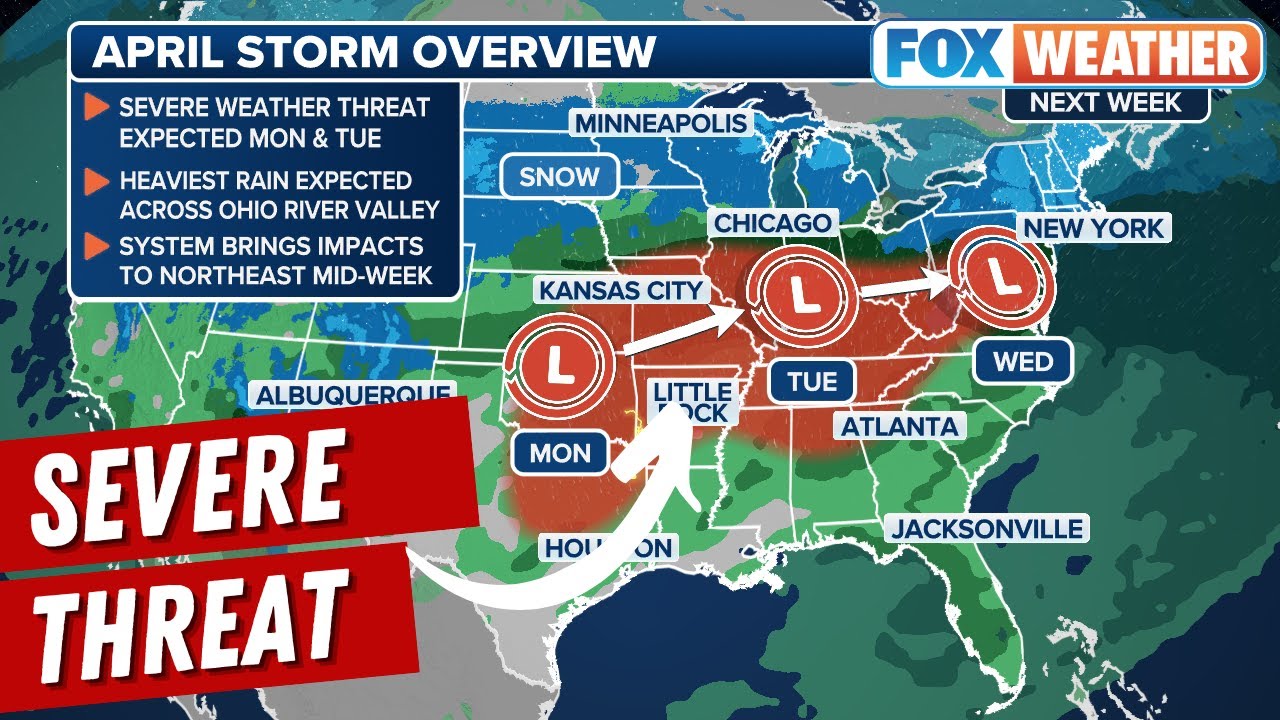 April Could Kick Off With Severe Weather Outbreak For Parts Of US - YouTube