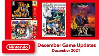 N64 \& SEGA Genesis - December Game Updates - Nintendo Switch Online